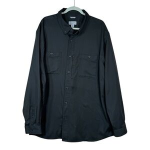 Carhartt Black Cotton Blend Button Up Shirt Size 3X